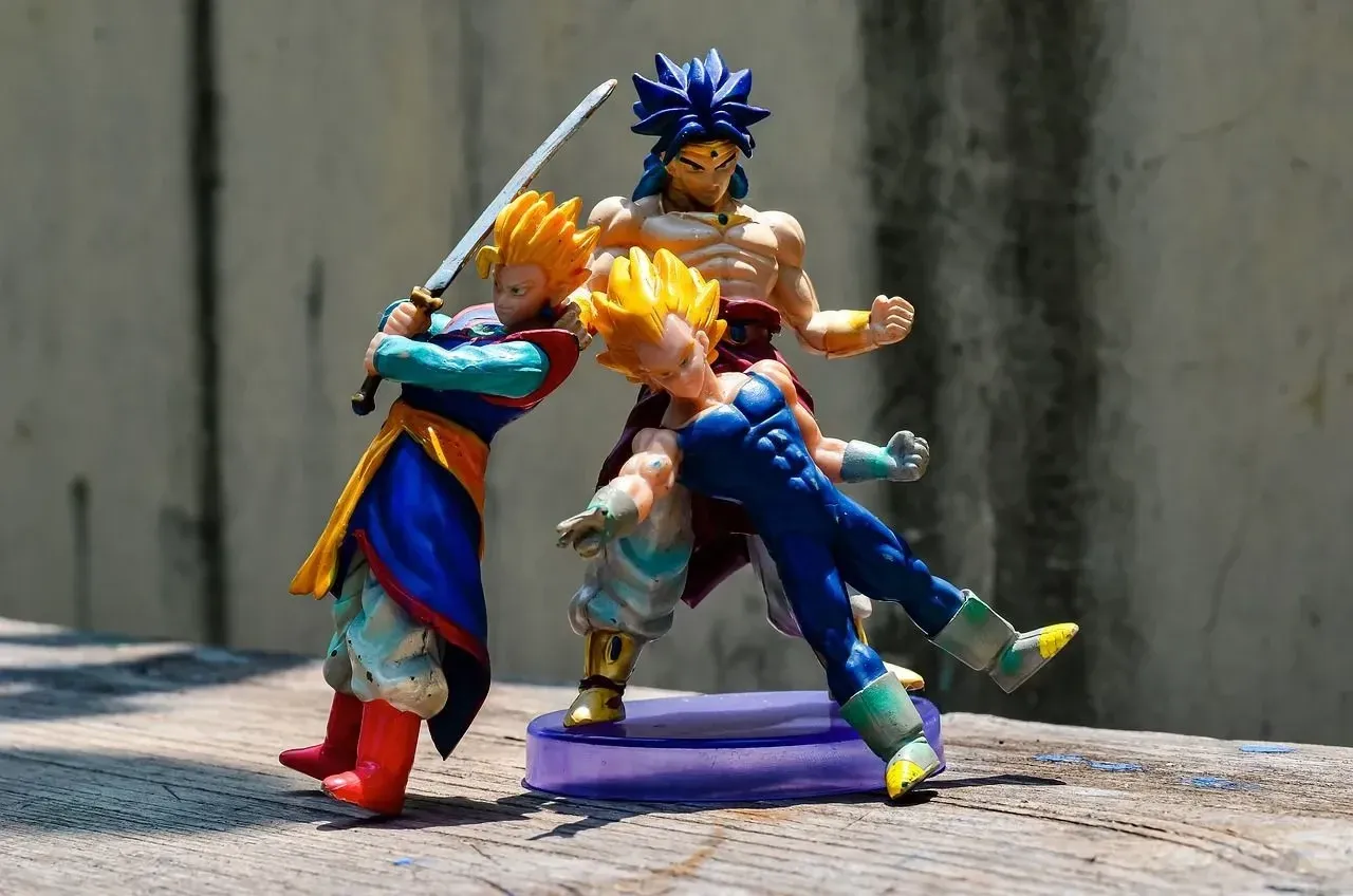 SUper Saiyan character figurines from Dragon Ball Z a japanese anime