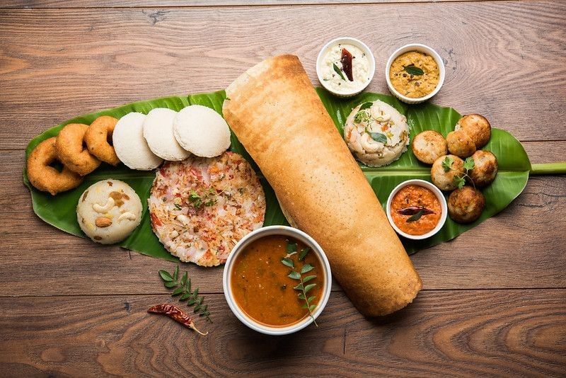 South Indian food platter