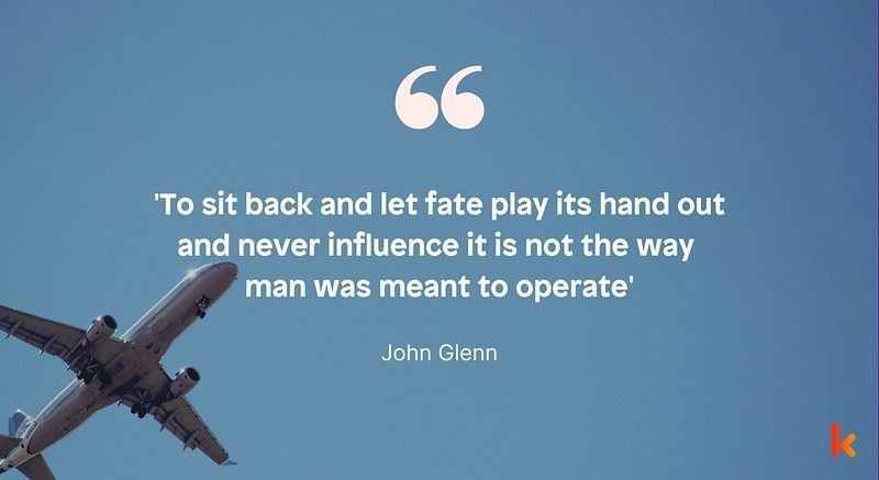 John Glenn is an inspiring person who believed that everyone should be a part of something bigger than merely their own self.
