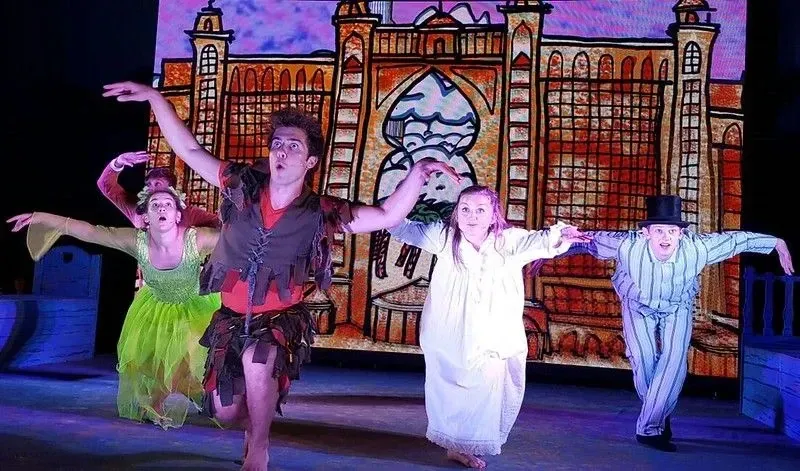 scene from the theatre production of Peter Pan