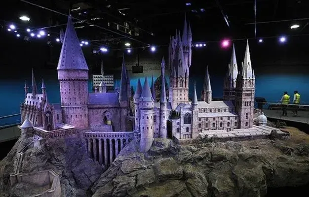 Hogwarts castle from afar