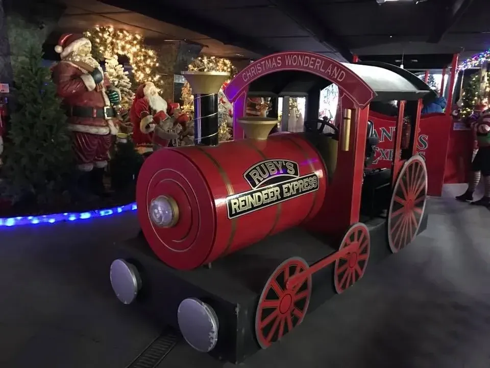Christmas Wonderland train at Springtime Nurseries
