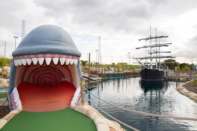 whale and pirate ship fun golf course 