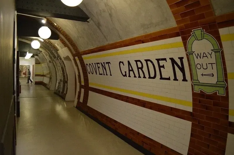 Fake Covent Garden tube station.