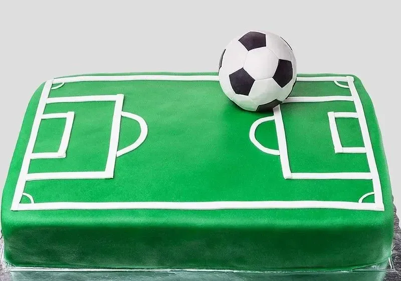 Delicious football cake for kids.