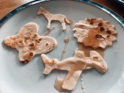 Move into bold new realms by using pastry cutters to exciting pancake shapes.