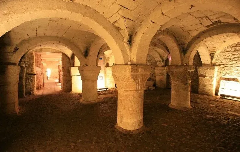 The 900-year-old crypt of St. George’s Tower.