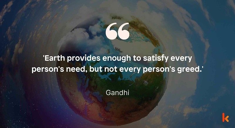 Earth's day quote by Gandhi