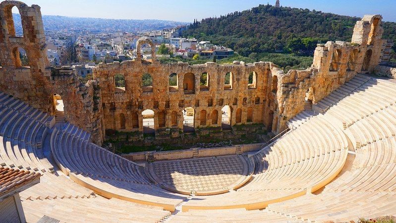 An ancient Greek Drama Theatre.