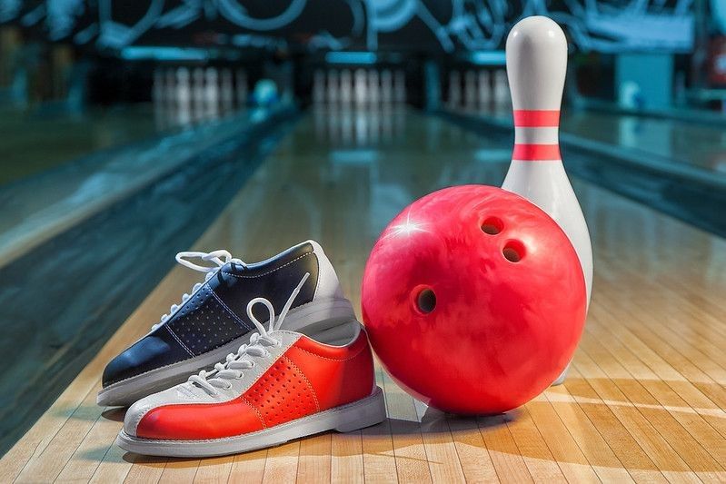 Bowling shoes and Ball