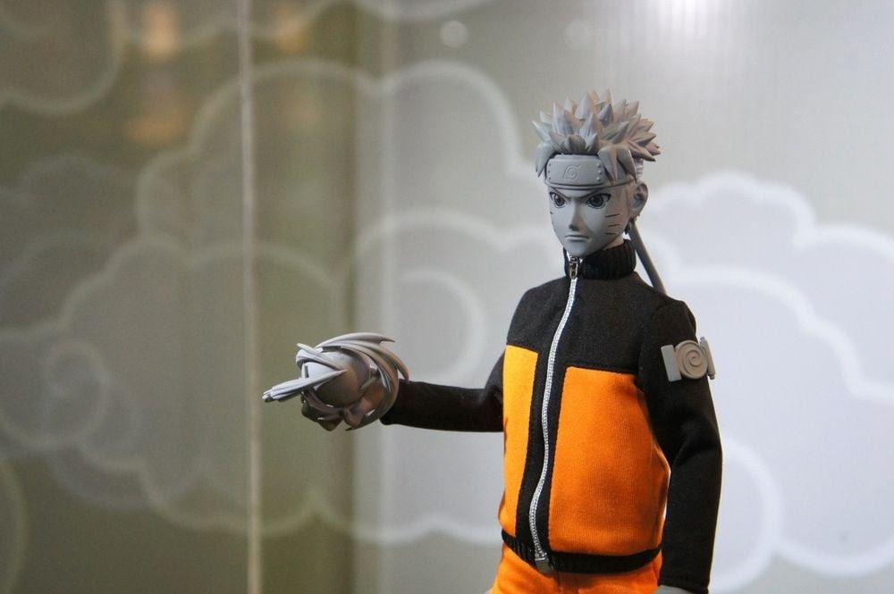 Fictional character action figure from Japanese popular cartoon animated series NARUTO.