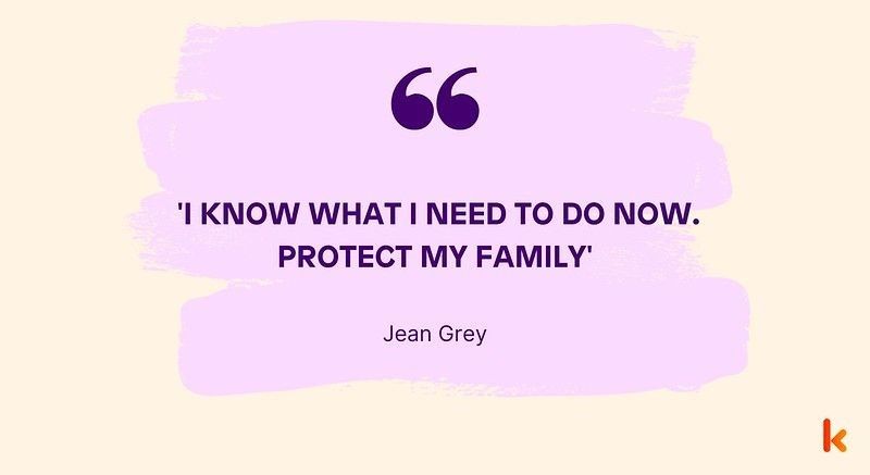 Jean Grey Quote on Family - Quotes.