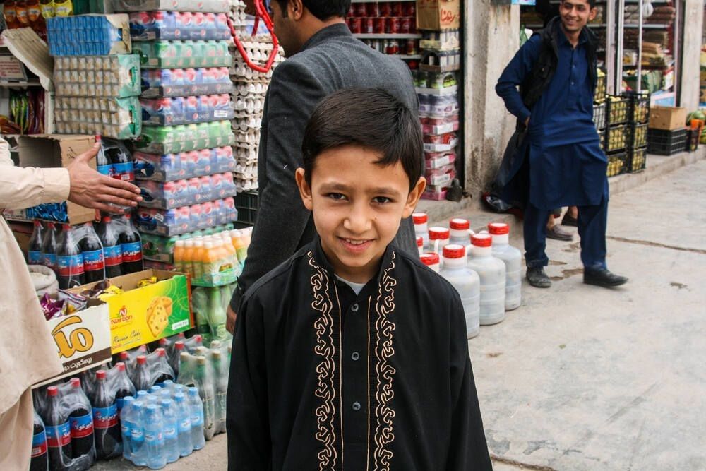 Afghan boy on the street.