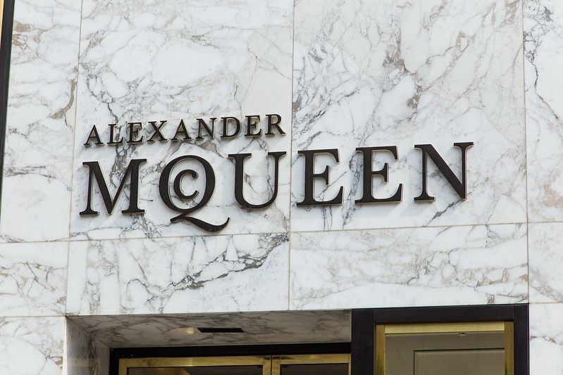 Facade of Alexander Mcqueen flagship store in Baku