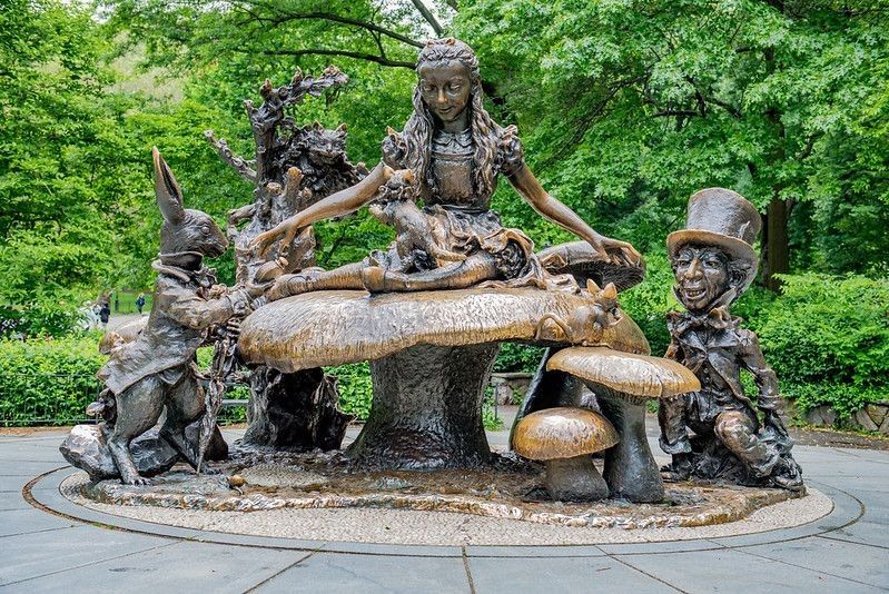 The Alice in Wonderland statue in Central Park