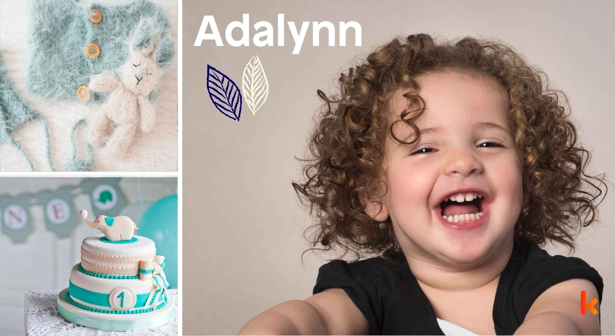 Baby name Adalynn - cute baby, clothes, cake