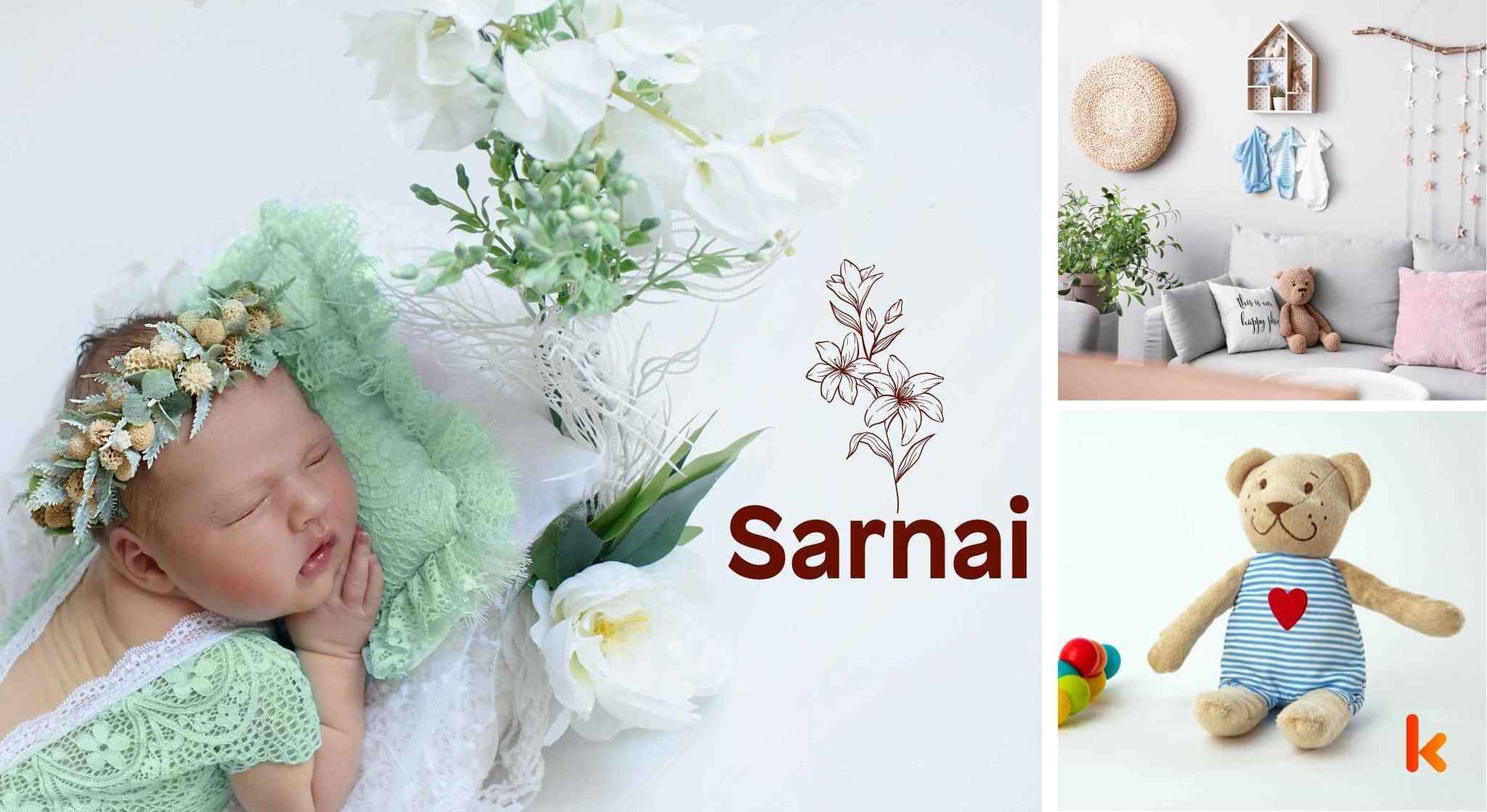 Baby name Sarnai - cute baby, baby room & toys