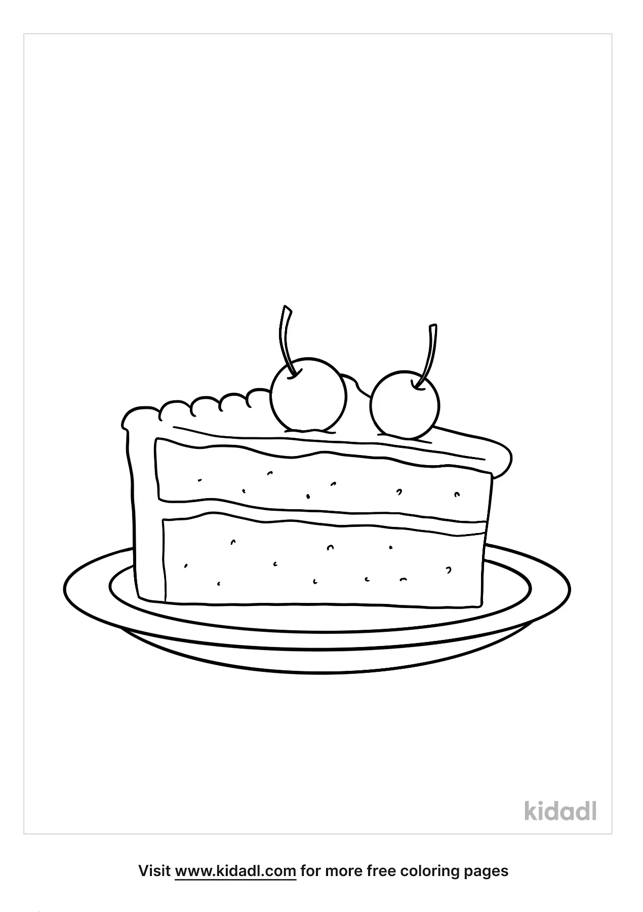 Slice Cake Coloring Page | Candy coloring pages, Cupcake coloring pages,  Bunny coloring pages