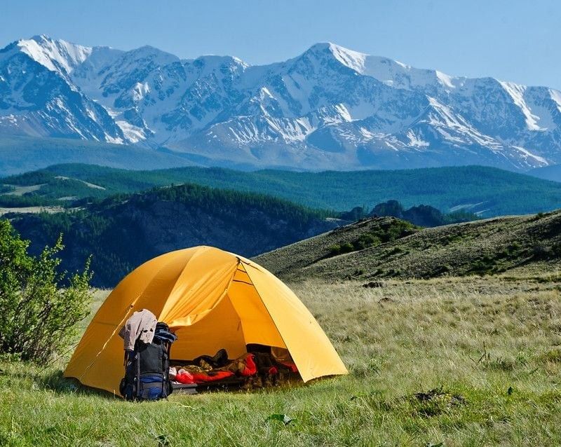 Camping on trek