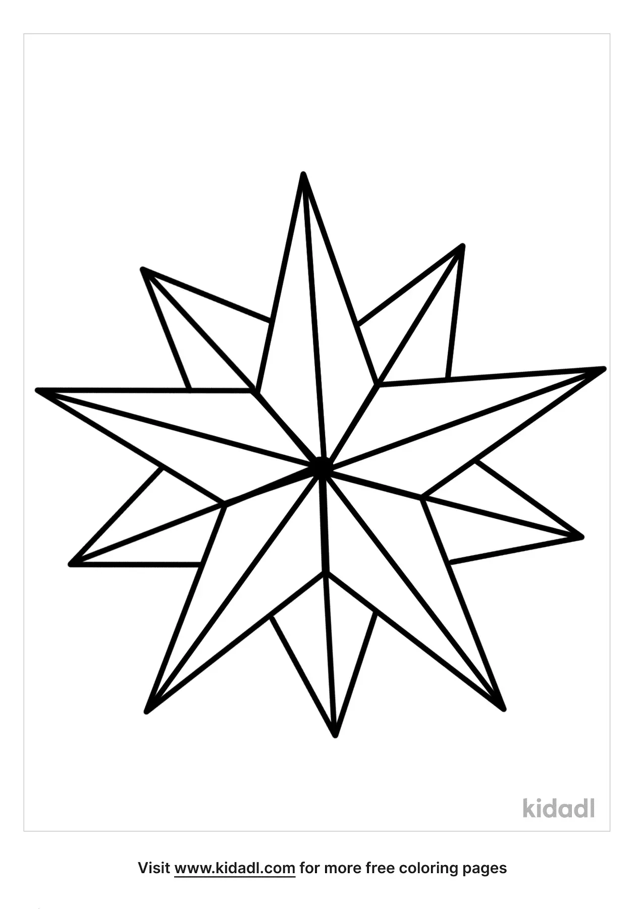 Free Christmas Star Coloring Page | Coloring Page Printables | Kidadl