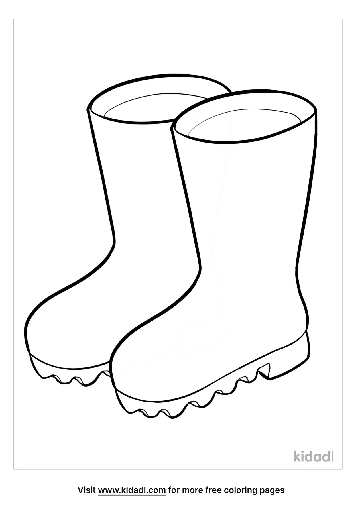 Free Construction Work Boots Coloring Page | Coloring Page Printables ...