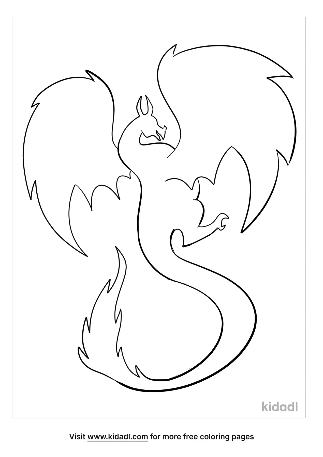 Dragon Outline On A White Background. Sketch Of A Flying Dragon For  Coloring. Royalty Free SVG, Cliparts, Vectors, and Stock Illustration.  Image 127822542.