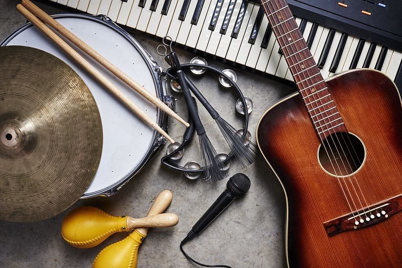 Musical instruments on table -Nicknames