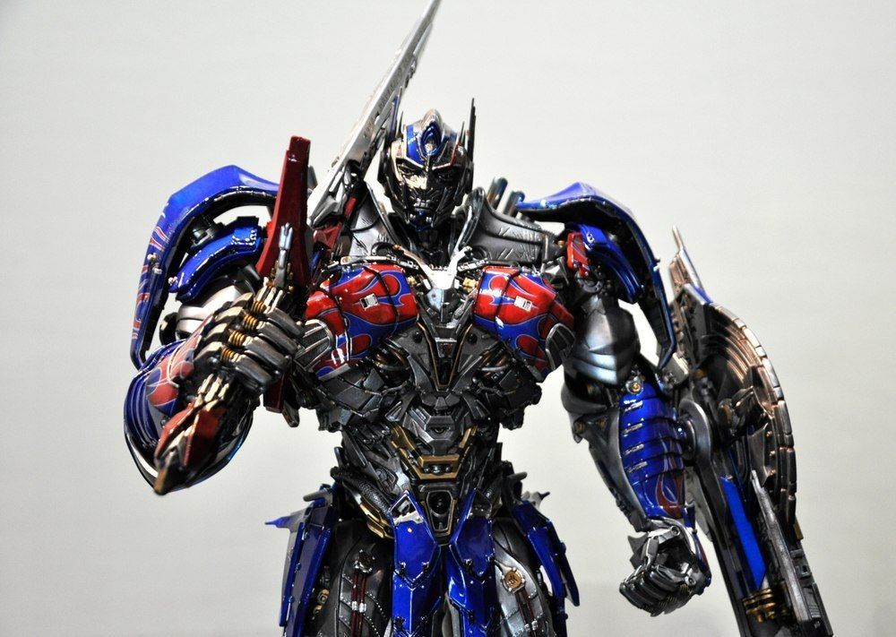 Fictional character Optimus Prime action figure in the Transformers franchise.