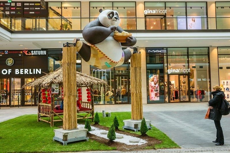 Creative Figurine of Kung Fu Panda 3 in Mall of Berlin