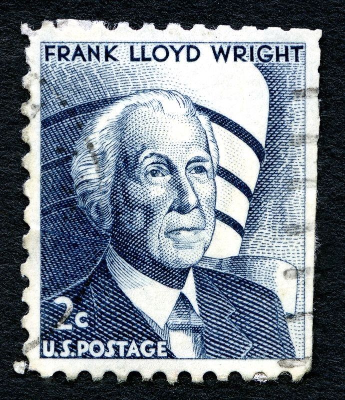 Frank Lloyd Wright image on a ticket