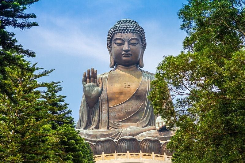 Giant Buddha Statue in Tian Tan, Hong Kong.