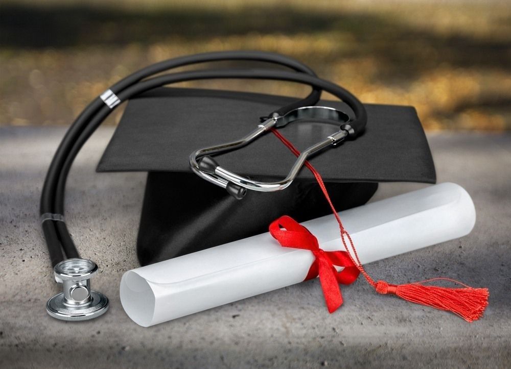 Graduation medical concept.