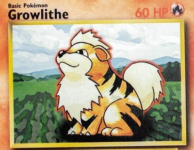 Growlithe Pokemon Card