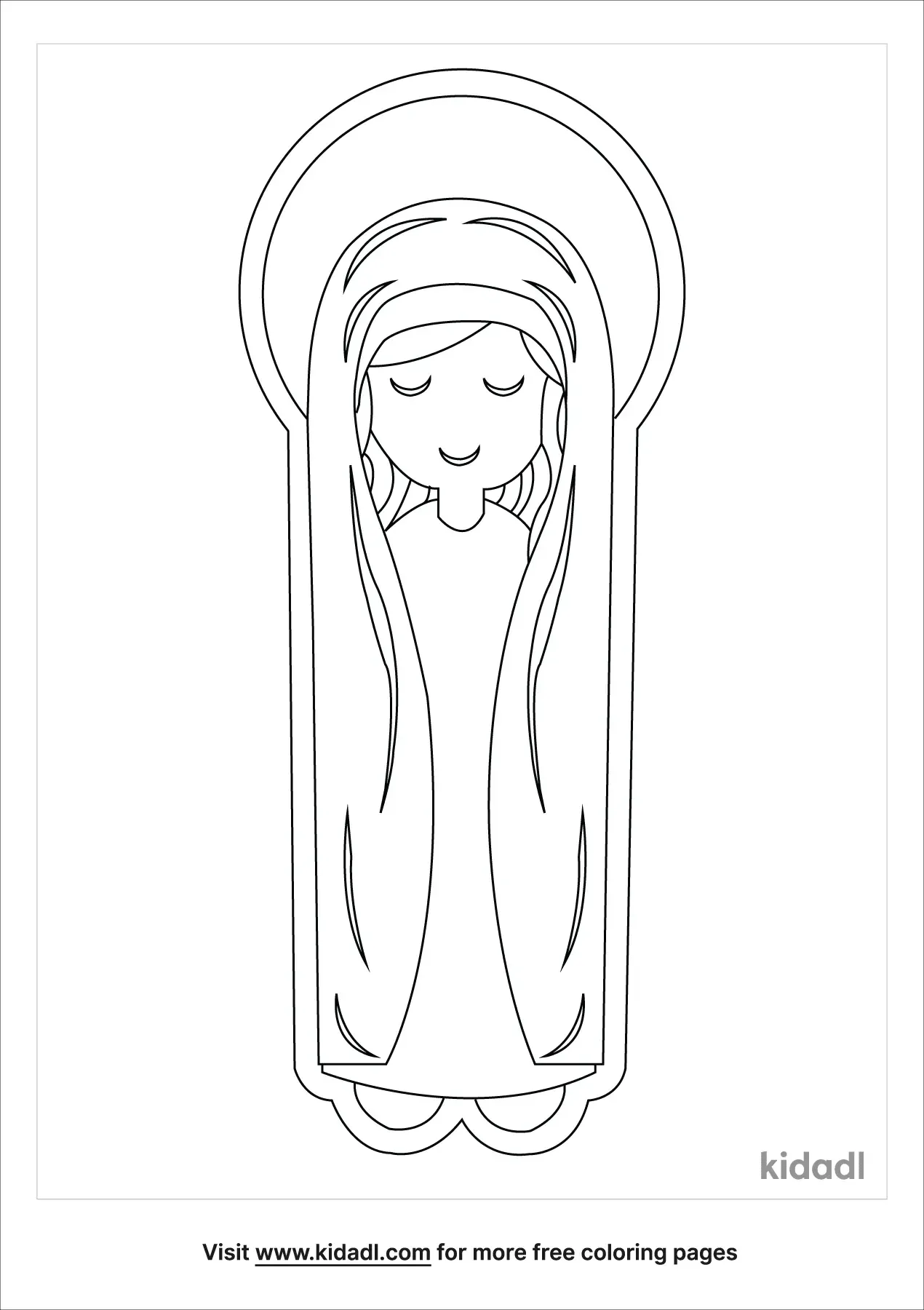 Free Immaculate Conception Coloring Page | Coloring Page Printables ...