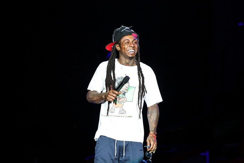 Lil Wayne performing on stage in concert - Nicknames