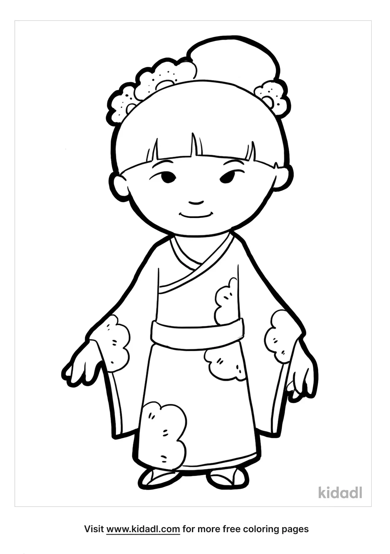 Free Japanese Coloring Page | Coloring Page Printables | Kidadl