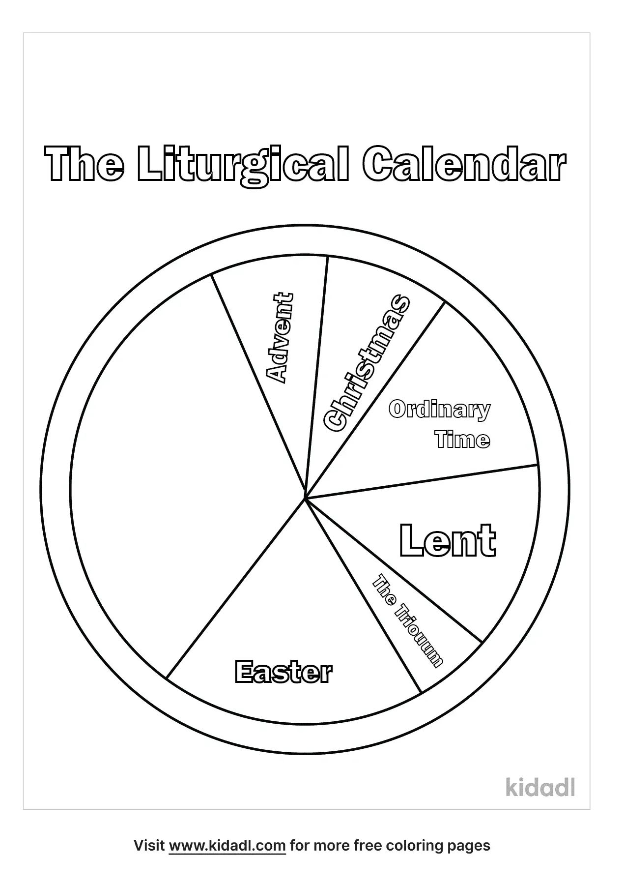 Free Liturgical Calendar Coloring Page
