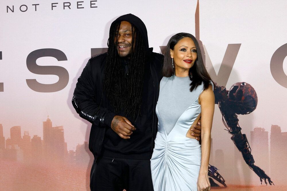 Marshawn Lynch, Thandie Newton at the "Westworld" Season 3 Premiere at the TCL Chinese Theater IMAX on March 5, 2020 in Los Angeles, CA