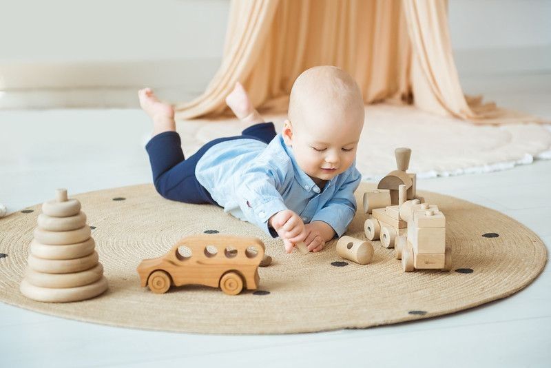Baby Juan playing with wooden toys - Nicknames