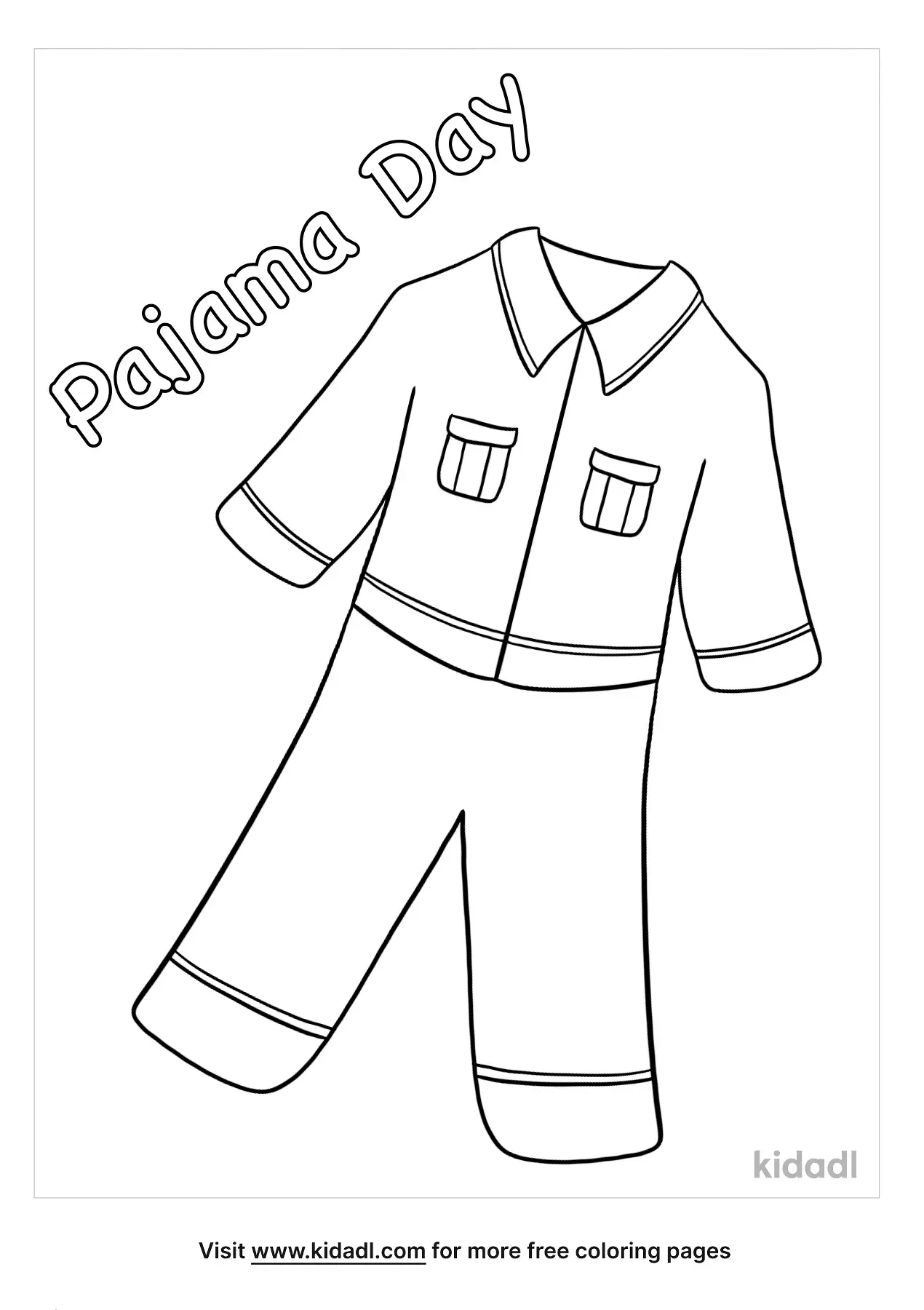 Printable Pajama Template