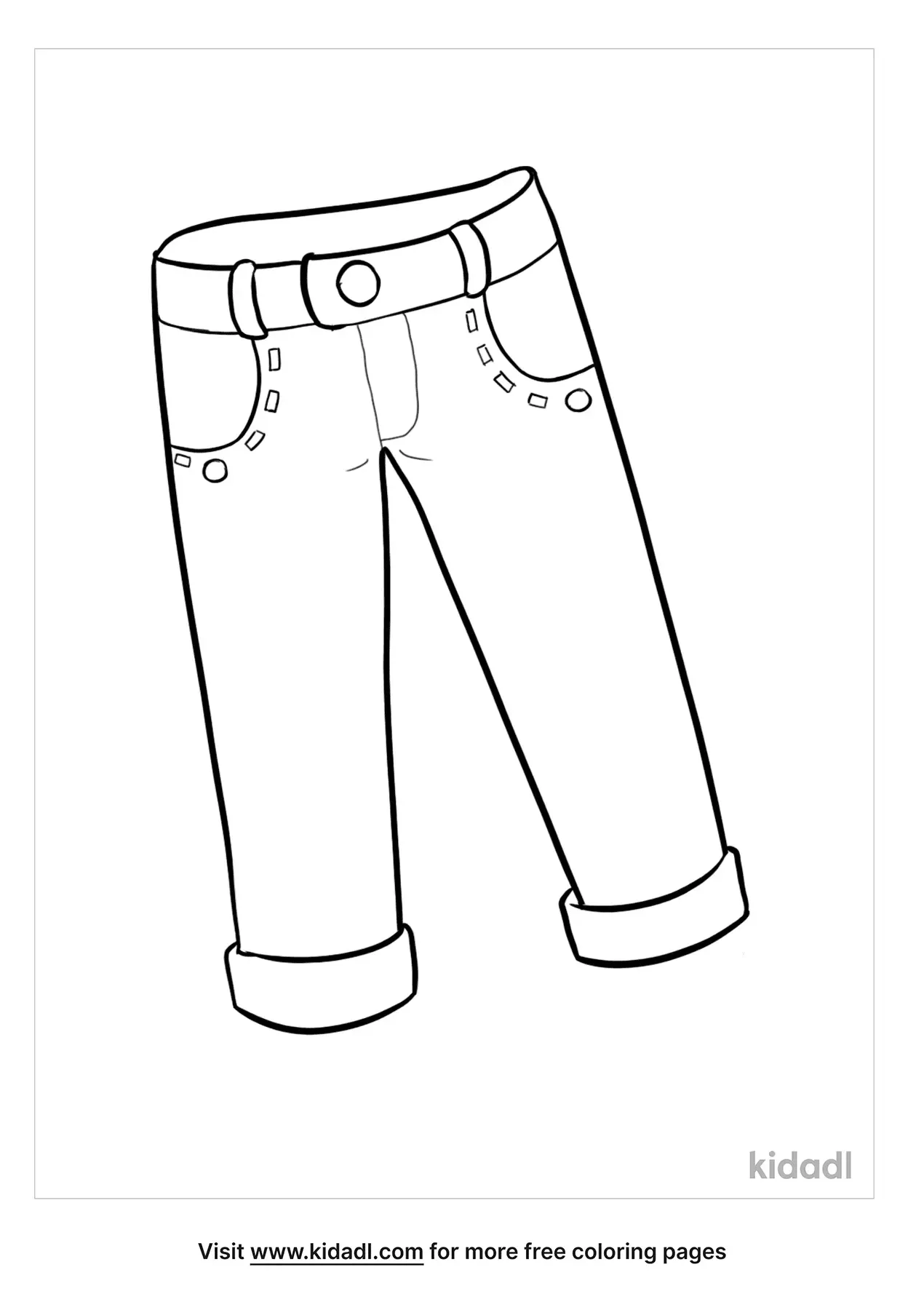 Coloring Page trousers  free printable coloring pages  Img 19357
