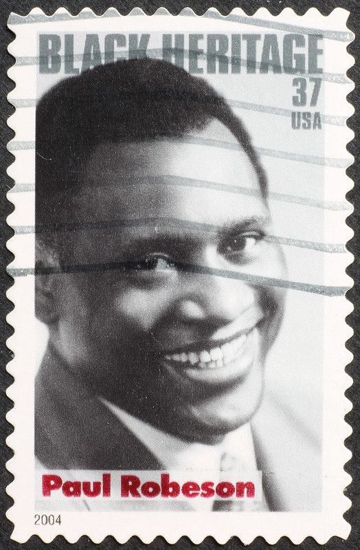 Paul Robeson image on a ticket