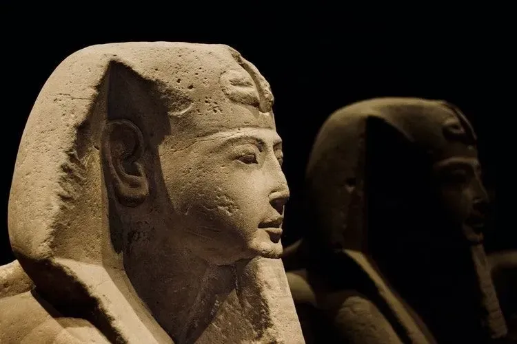 A statue of Pharaoh in Egypt