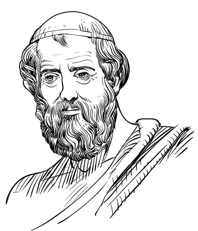 Sketch of Plato, Greek Philosopher