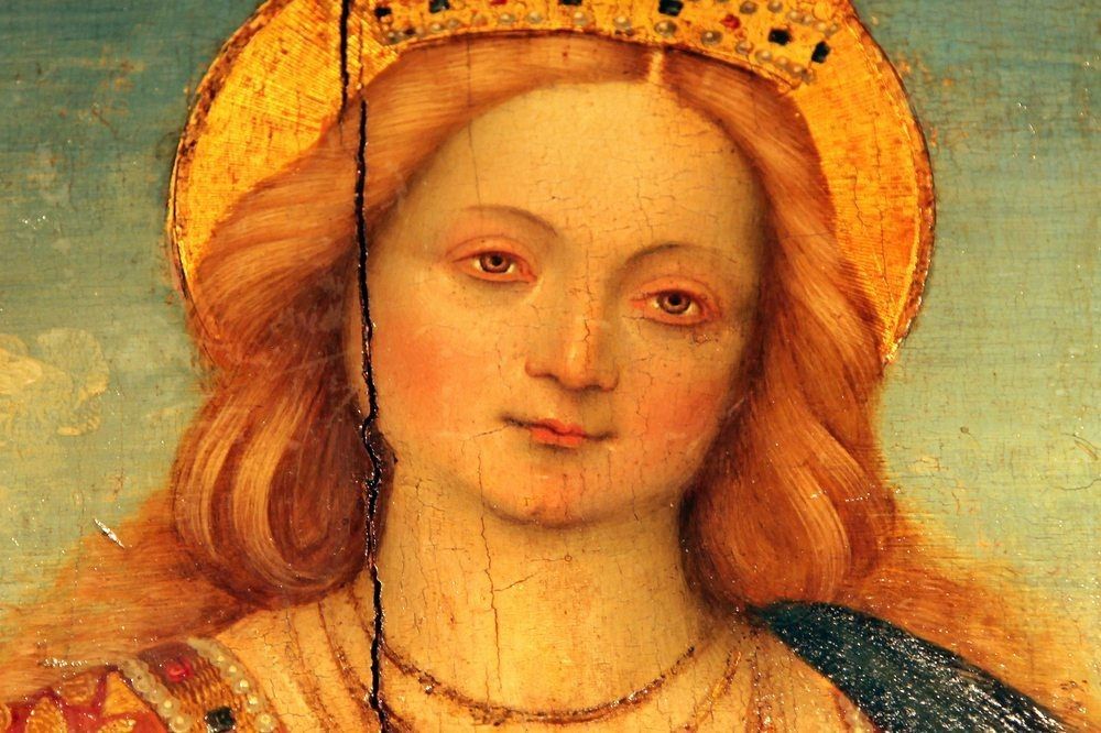 Portrait of Saint Catherine of Alexandria by Gerolamo Giovenone.
