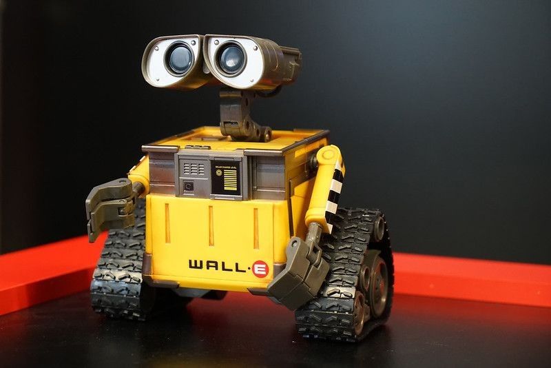 WALL-E robot toy character from WALL-E animated film disney Pixar