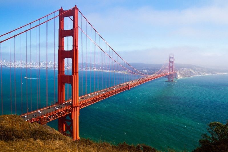 Golden Gate in the San Francisco bay