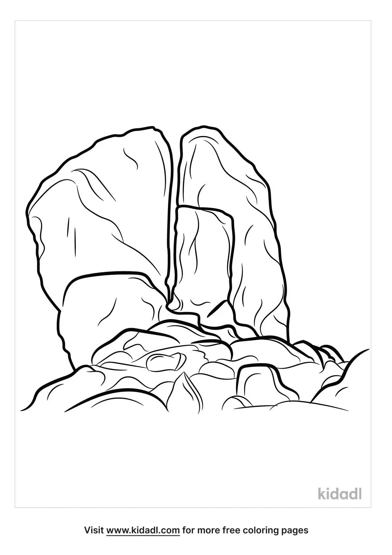 Free Rock Of Horeb Coloring Page | Coloring Page Printables | Kidadl