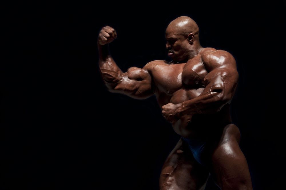 Mr. Olympia 2007 - Ronnie Coleman Guest Posing in Winter Sports Palace State Championship in Bodybuilding on April 25 , 2010 in Sofia, Bulgaria.