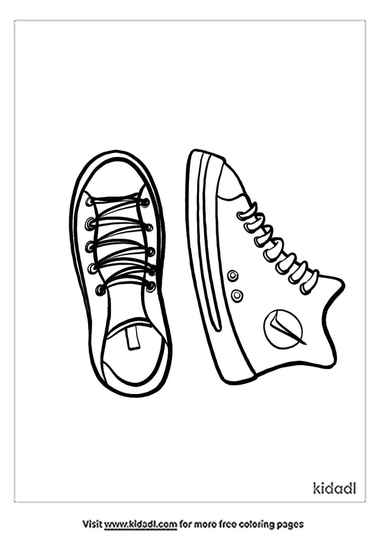 Free Shoes Coloring Page | Coloring Page Printables | Kidadl